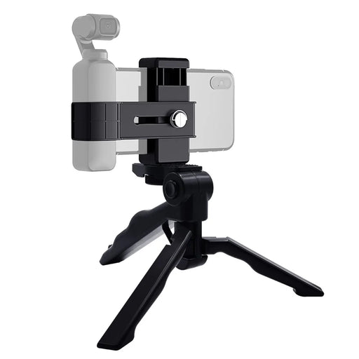 PULUZ PKT46 For DJI Pocket 2  /  Osmo Pocket PU379 Phone Holder Clamp with PU191 Foldable Tripod Handheld Grip - 1