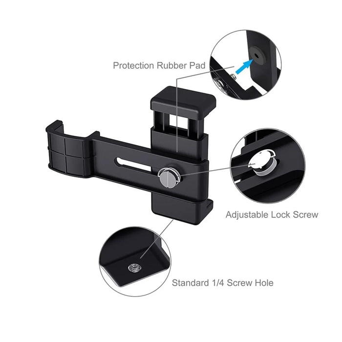 PULUZ PKT46 For DJI Pocket 2  /  Osmo Pocket PU379 Phone Holder Clamp with PU191 Foldable Tripod Handheld Grip - 7