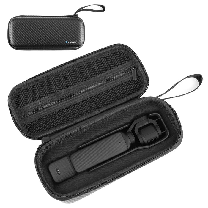 PULUZ PU945B For DJI Osmo Pocket 3 Carbon Fiber EVA Carrying Case Shockproof Portable Storage Bag - 1