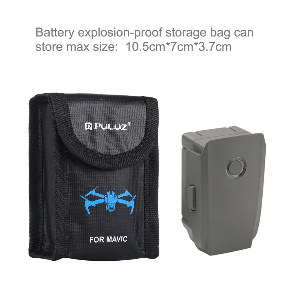 PULUZ PU2401 For DJI  /  Sony  /  Nikon  /  Canon Lithium Battery Safety Storage Bag Fireproof Explosion Proof Single Battery Pouch - 2