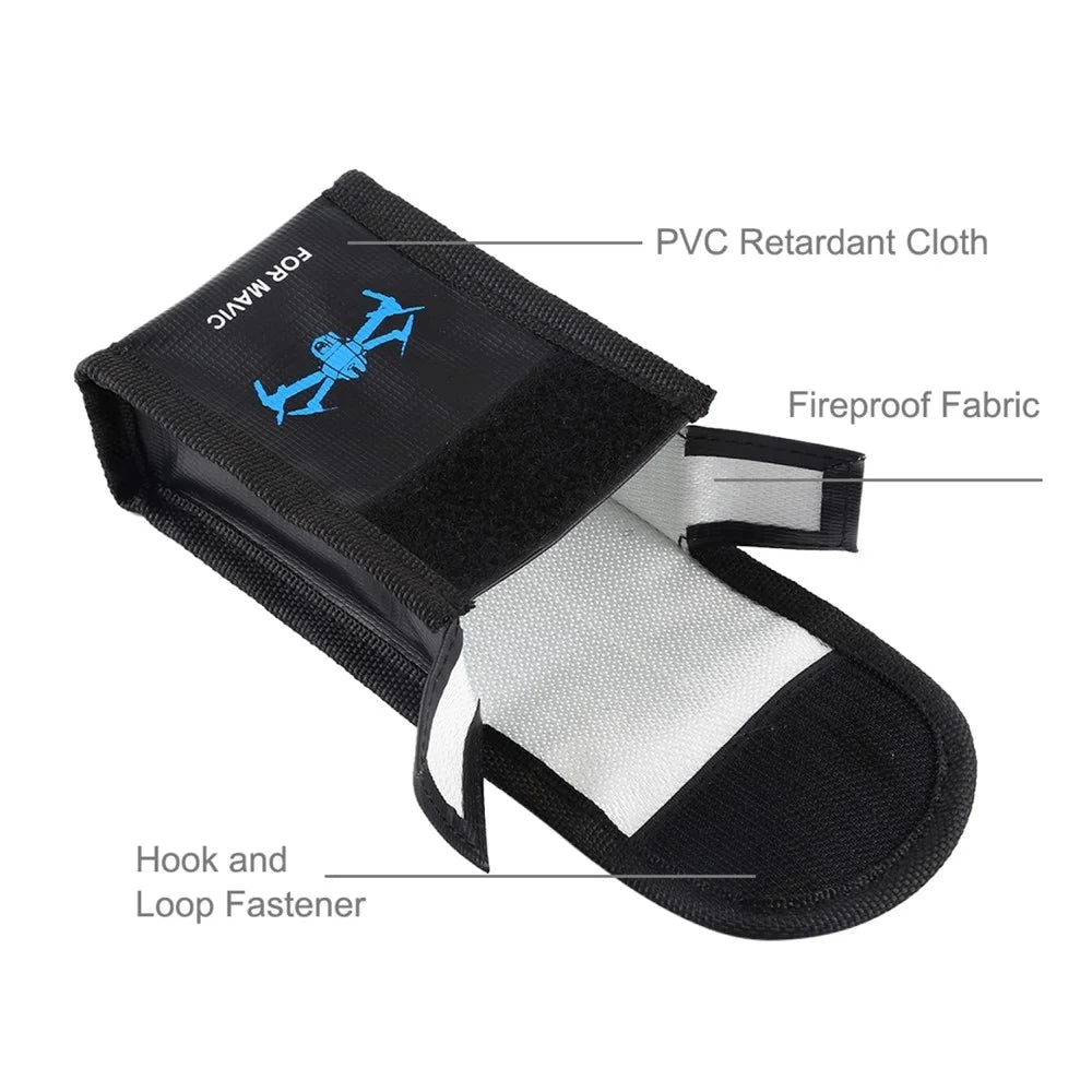 PULUZ PU2401 For DJI  /  Sony  /  Nikon  /  Canon Lithium Battery Safety Storage Bag Fireproof Explosion Proof Single Battery Pouch - 3
