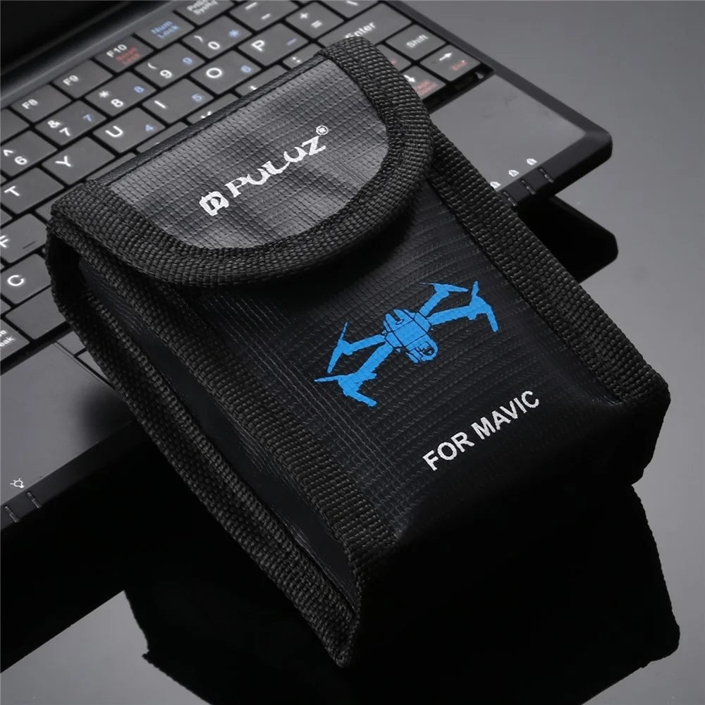 PULUZ PU2401 For DJI  /  Sony  /  Nikon  /  Canon Lithium Battery Safety Storage Bag Fireproof Explosion Proof Single Battery Pouch - 4