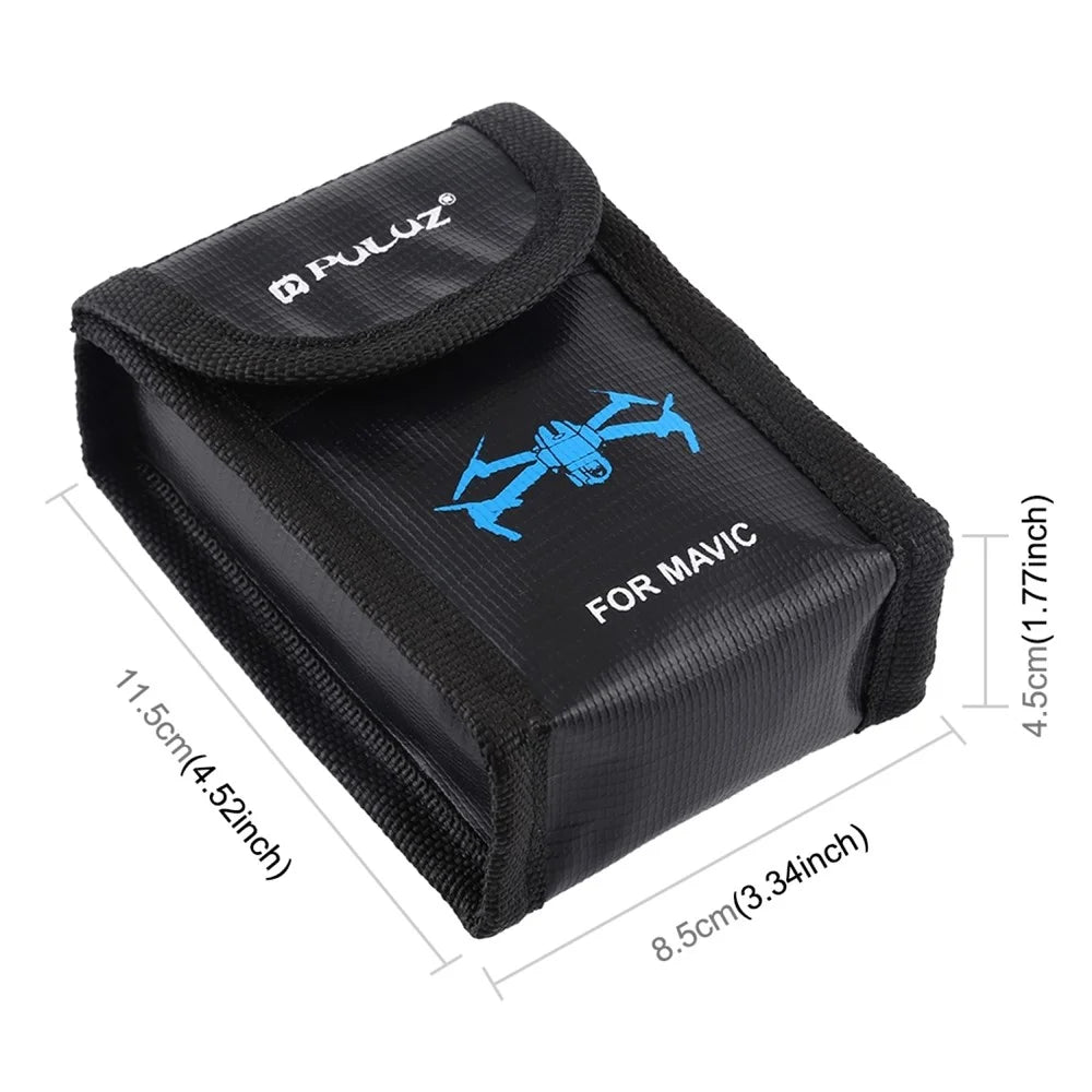 PULUZ PU2401 For DJI  /  Sony  /  Nikon  /  Canon Lithium Battery Safety Storage Bag Fireproof Explosion Proof Single Battery Pouch - 5