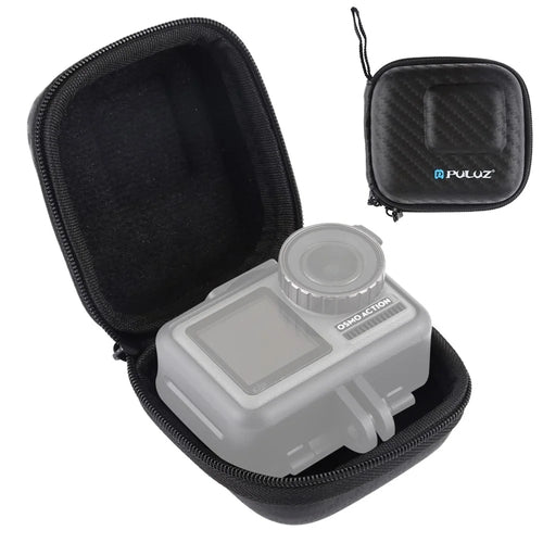 PULUZ PU349 For DJI OSMO Action  /  GoPro  /  Xiaomi  /  Yi Mini Storage Bag Carbon Fiber EVA Organizer - 1