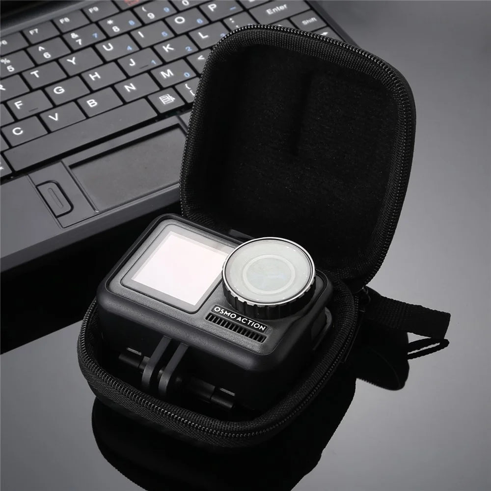 PULUZ PU349 For DJI OSMO Action  /  GoPro  /  Xiaomi  /  Yi Mini Storage Bag Carbon Fiber EVA Organizer - 6