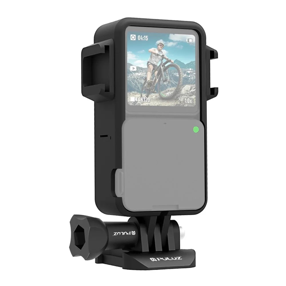 PULUZ PU572B For DJI Action 2 Protective Frame ABS Shockproof Frame with 2 Hot Shoe Mounts - 1