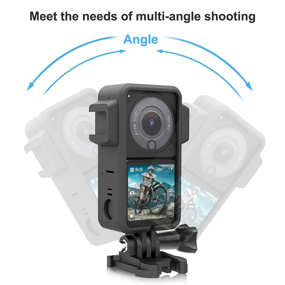 PULUZ PU572B For DJI Action 2 Protective Frame ABS Shockproof Frame with 2 Hot Shoe Mounts - 4