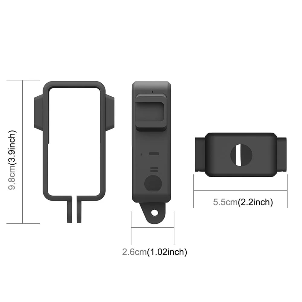 PULUZ PU572B For DJI Action 2 Protective Frame ABS Shockproof Frame with 2 Hot Shoe Mounts - 7