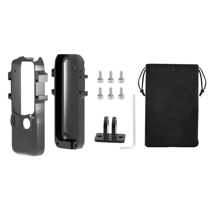 PULUZ PU933B For DJI Osmo Pocket 3 Metal Protective Frame Cage with 2 Cold Shoe Mounts Expansion Adapter - 3