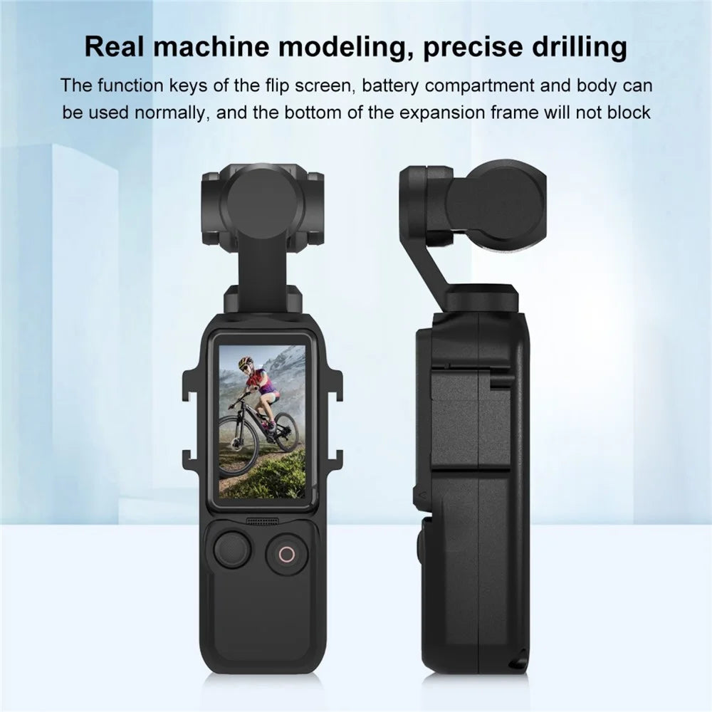 PULUZ PU933B For DJI Osmo Pocket 3 Metal Protective Frame Cage with 2 Cold Shoe Mounts Expansion Adapter - 6