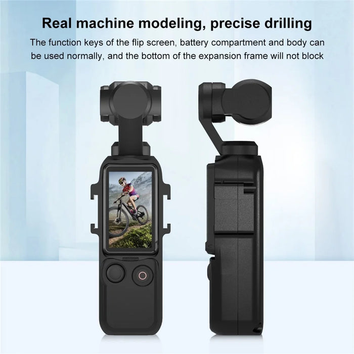 PULUZ PU933B For DJI Osmo Pocket 3 Metal Protective Frame Cage with 2 Cold Shoe Mounts Expansion Adapter - 6