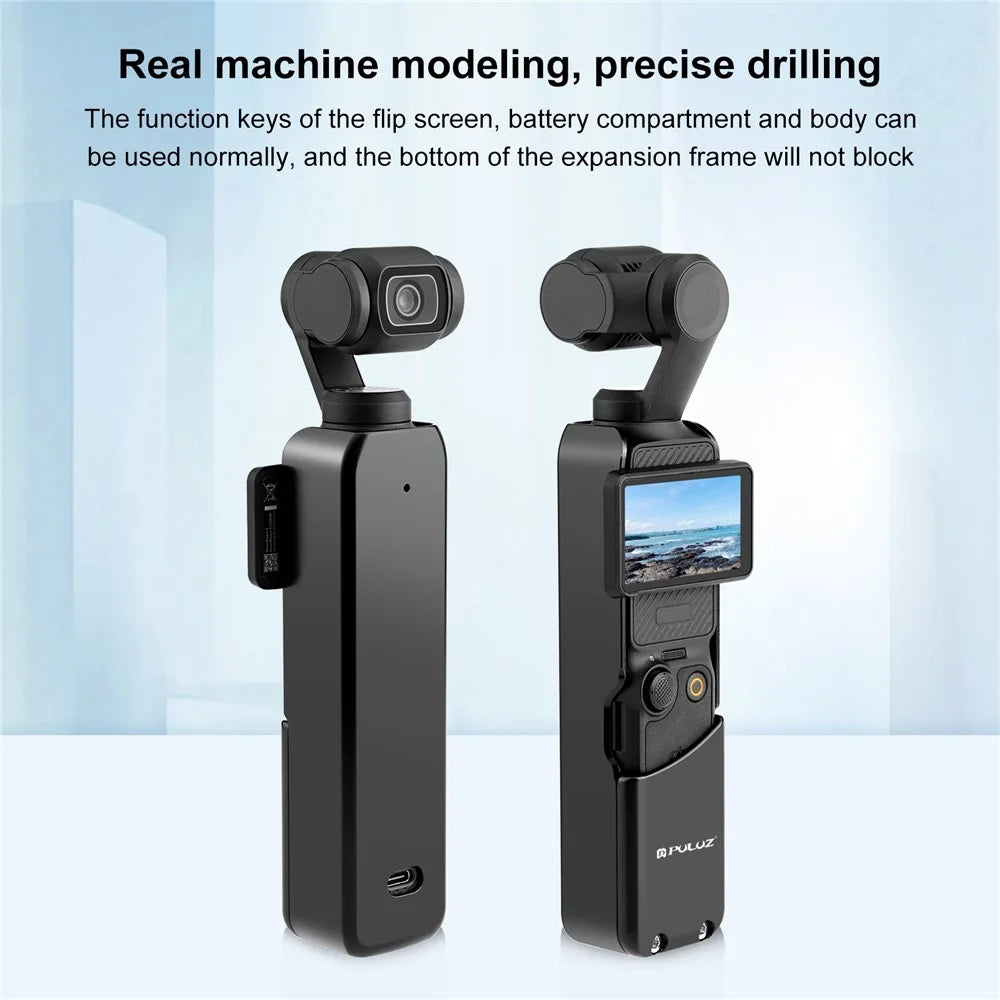 PULUZ PU930B For DJI Osmo Pocket 3 Metal Protective Frame CNC Aluminum Alloy Cage Adapter Mount - 4