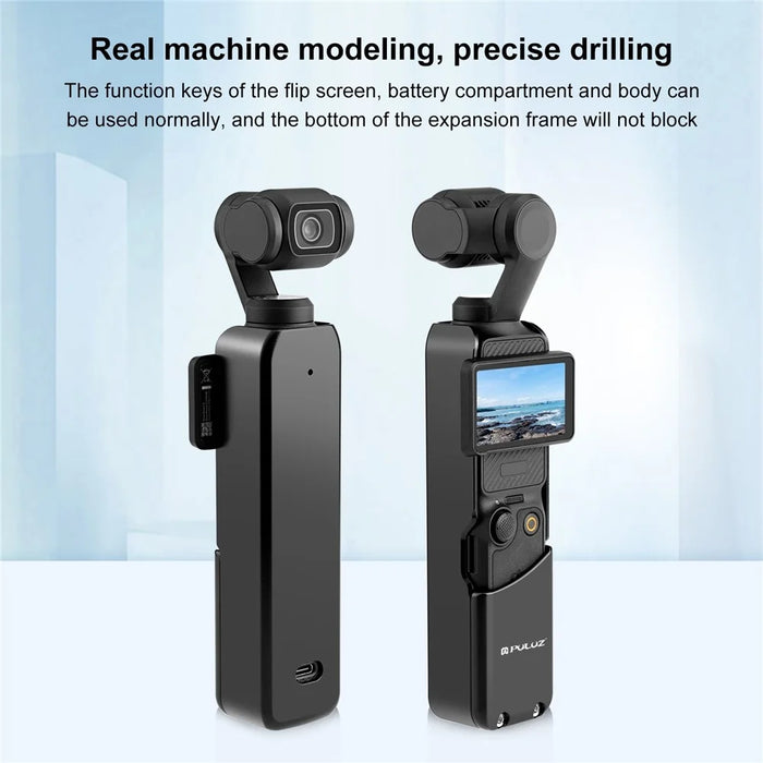 PULUZ PU930B For DJI Osmo Pocket 3 Metal Protective Frame CNC Aluminum Alloy Cage Adapter Mount - 4