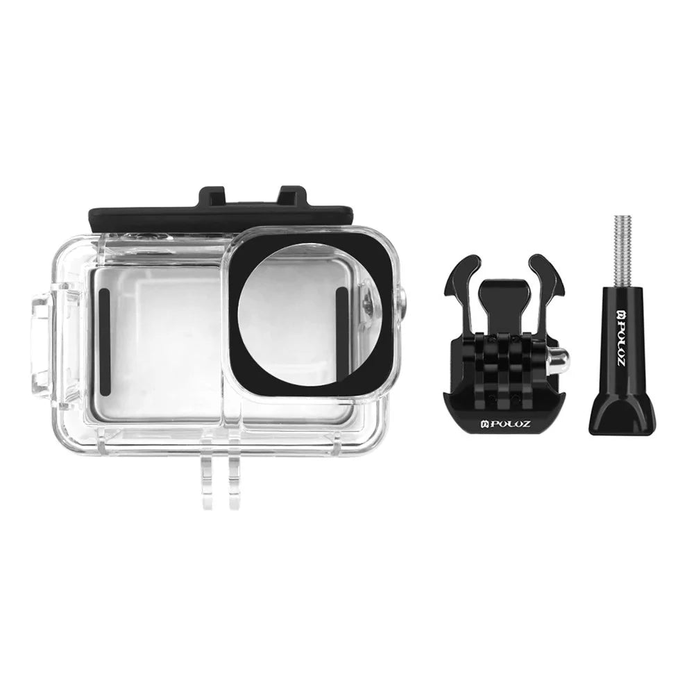 PULUZ PU808 For DJI Osmo Action 3 Case 40M Waterproof Cover with Cold Shoe Mount  /  Bracket - 2