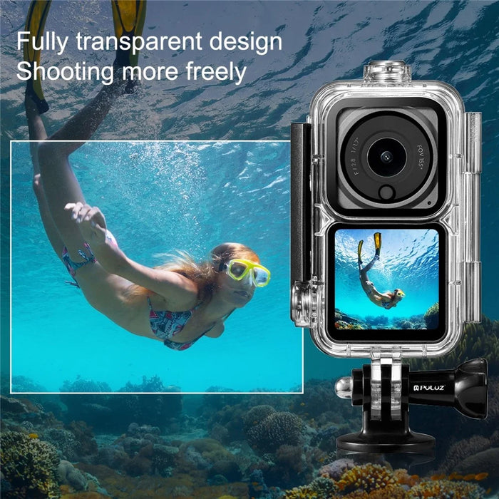 PULUZ PU577T For DJI Action 2 Waterproof Diving Case 60M Underwater Protective Housing - 5