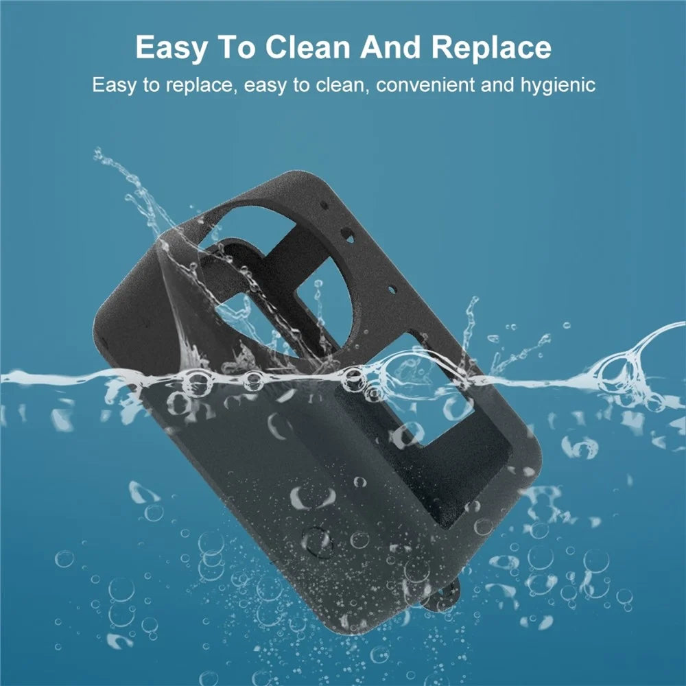 PULUZ PU874 For DJI Osmo Action 4 / 3 Silicone Protective Case with Lens Cover Dust-Proof Scratch-Resistant - Black - 6