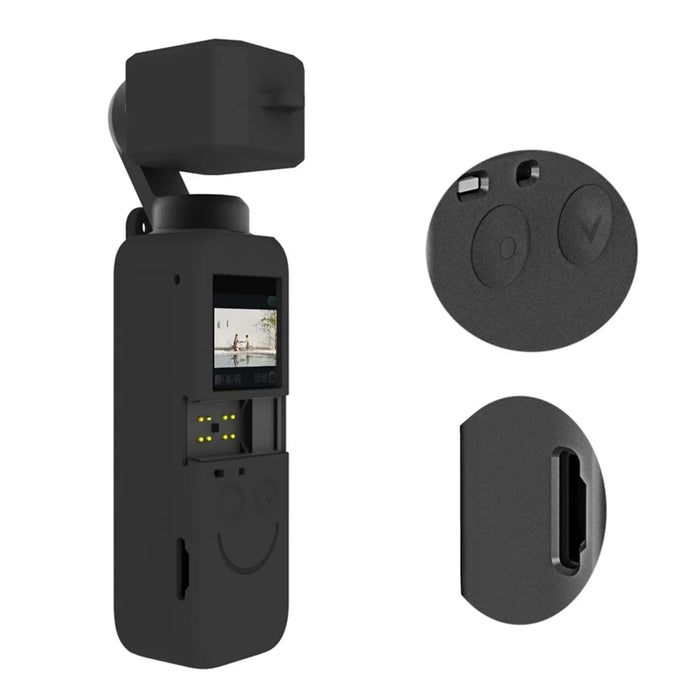 PULUZ PU546B For DJI Pocket 2 Silicone Case Set Dust Proof Scratch Resistant Gimbal Camera Protector - 4