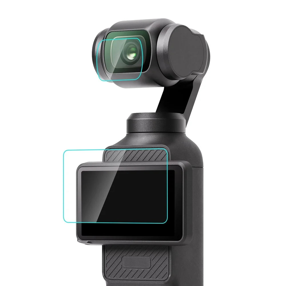 PULUZ PU950T For DJI Osmo Pocket 3 Screen Protector 9H 2.5D HD Tempered Glass Camera Lens Film - 1