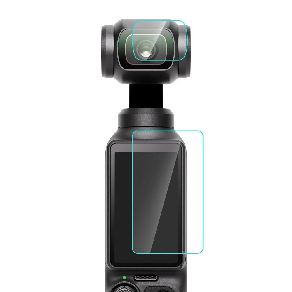 PULUZ PU950T For DJI Osmo Pocket 3 Screen Protector 9H 2.5D HD Tempered Glass Camera Lens Film - 2