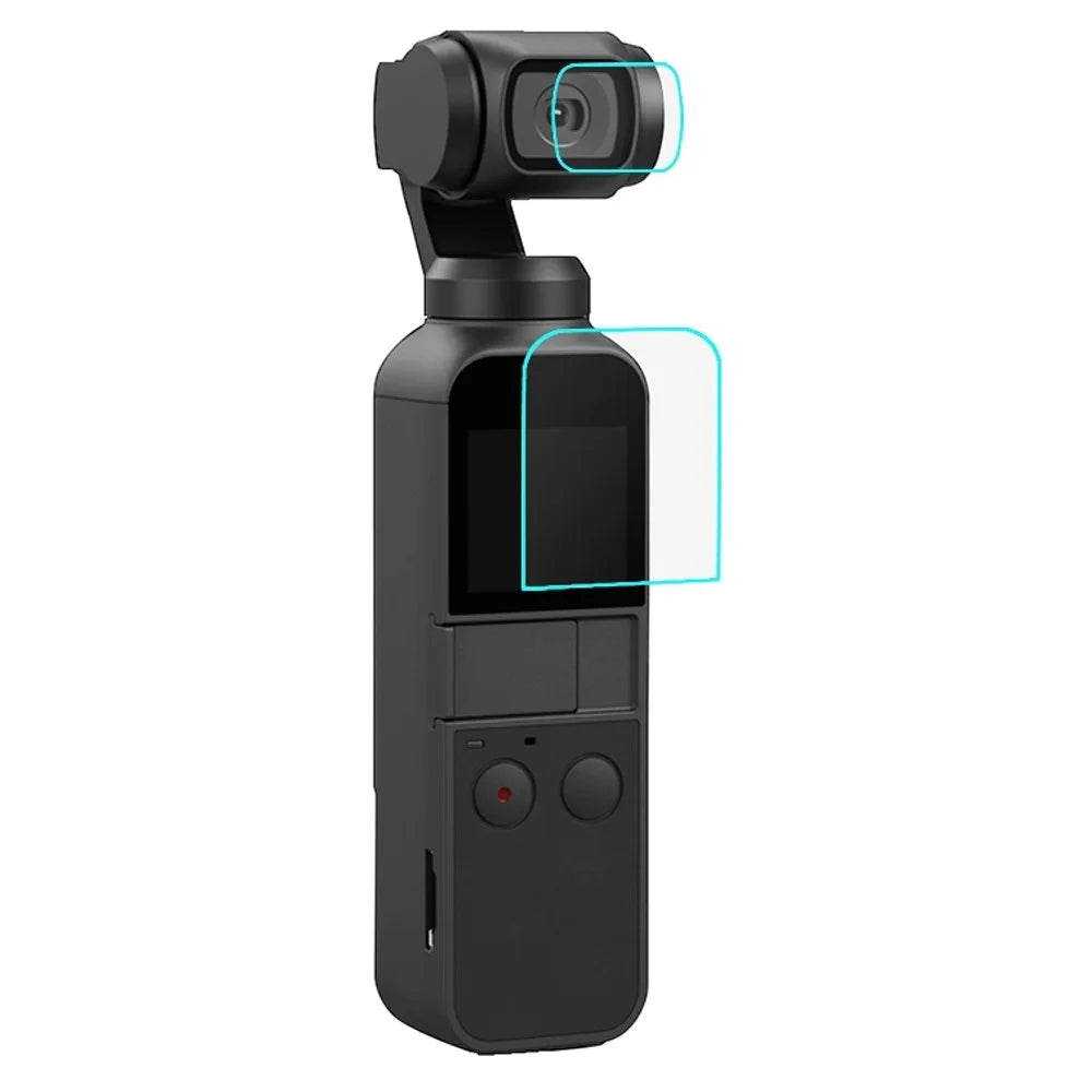 PULUZ PU376 For DJI Osmo Pocket Screen Protector 9H 2.5D HD Tempered Glass Camera Lens Film - 1