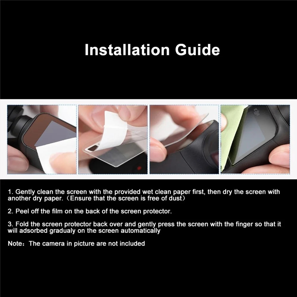 PULUZ PU376 For DJI Osmo Pocket Screen Protector 9H 2.5D HD Tempered Glass Camera Lens Film - 7