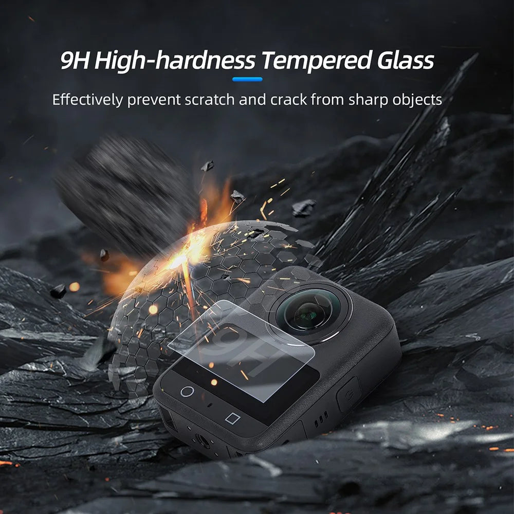 SUNNYLIFE OS-BHM024 2Pcs for DJI Osmo 360 Camera Screen Protector 9H Anti Scratch HD Tempered Glass Film - 4