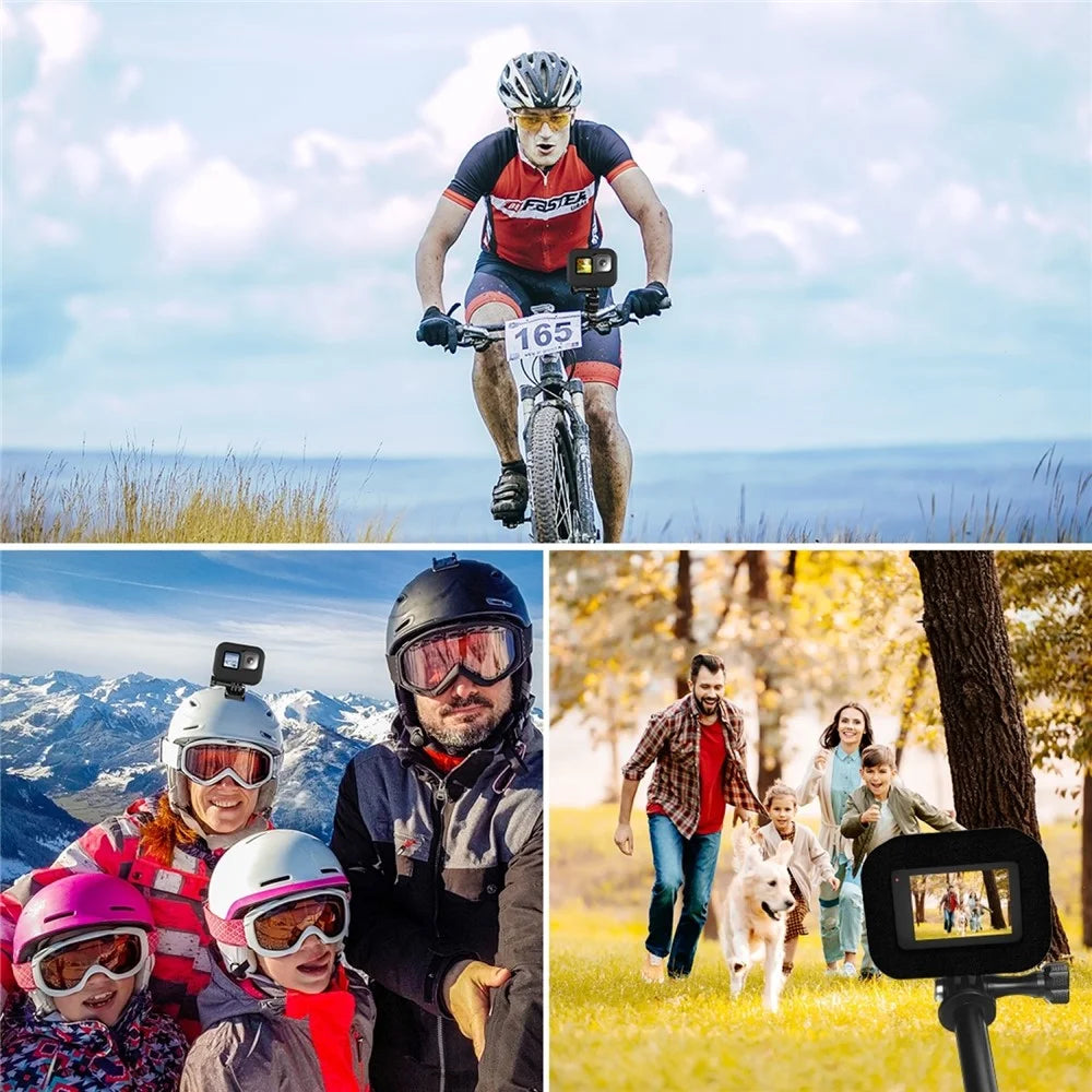 PULUZ PU520B Foam Cover for GoPro Hero 11 / Hero 10 / Hero 9 Wind Noise Reduction Protective Case - 6