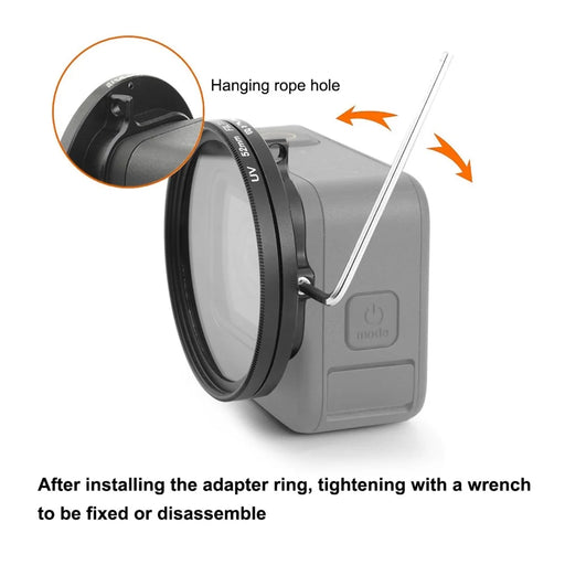 PULUZ PU528 52mm UV Protection Filter for GoPro Hero 11 Black / 10 Black / 9 Black Camera Lens Filter with Adapter Ring - 2