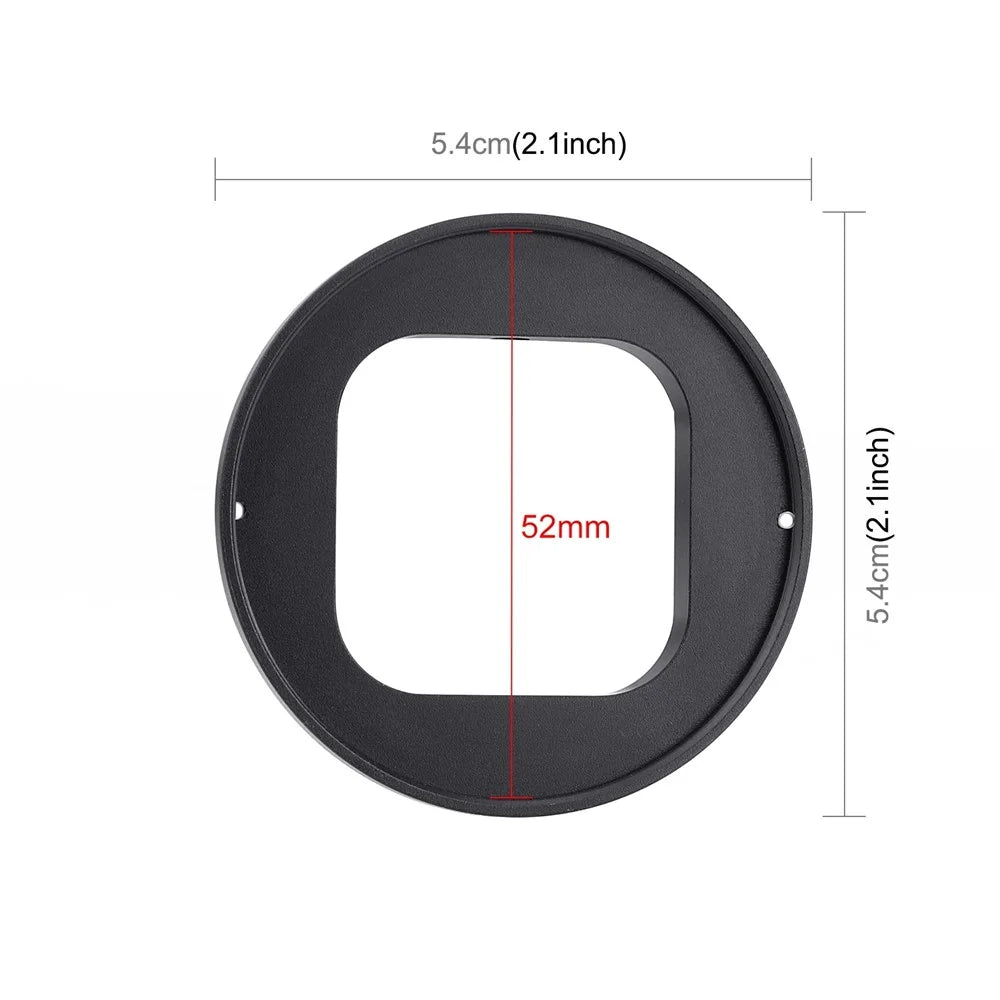 PULUZ PU528 52mm UV Protection Filter for GoPro Hero 11 Black / 10 Black / 9 Black Camera Lens Filter with Adapter Ring - 7