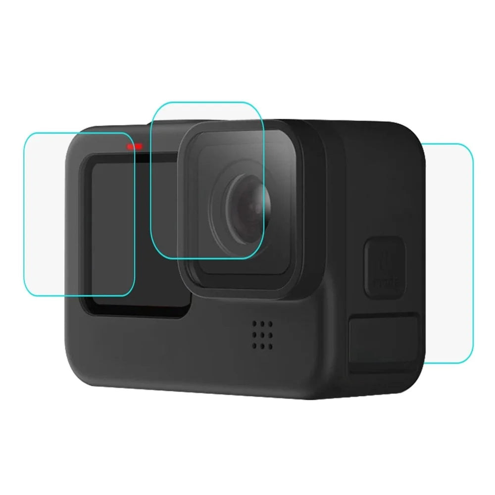 PULUZ PU507 Protective Film for GoPro Hero 12 Black / 11 Black / 10 Black / 9 Black Anti Scratch 9H 2.5D Tempered Glass Lens + LCD Screen Protector - 2
