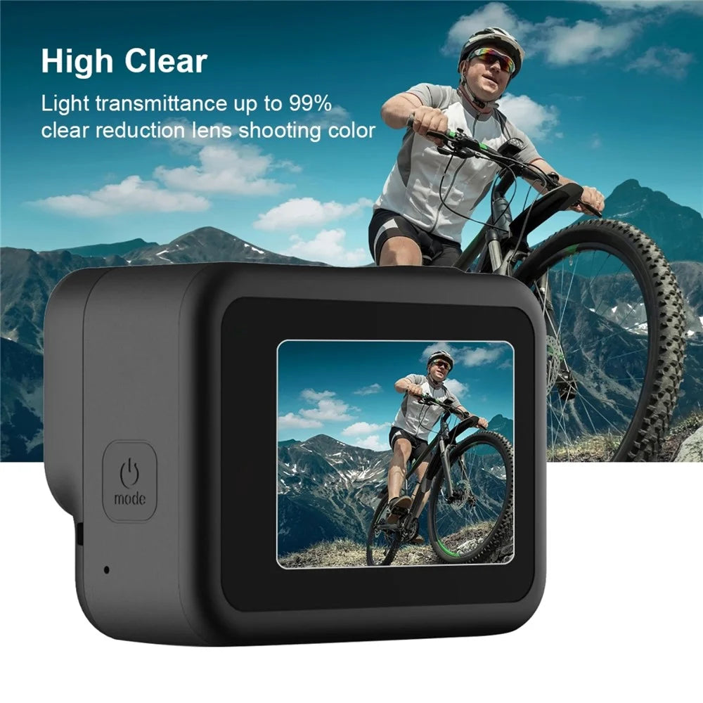 PULUZ PU422 For GoPro Hero 8 Lens + LCD Screen Protector 9H 2.5D Tempered Glass Film - 3