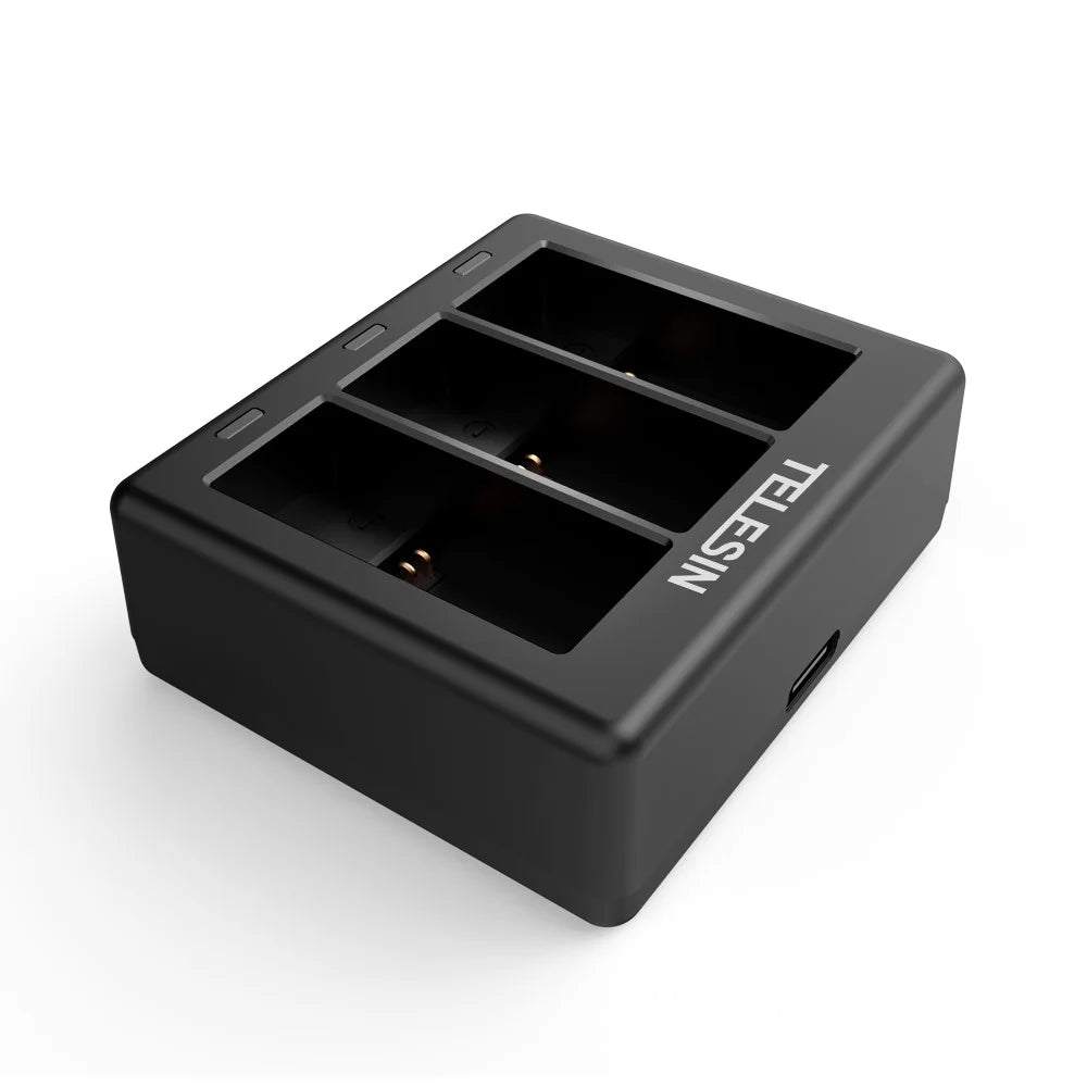 TELESIN AT1103 Triple Channel Battery Charger for GoPro HERO 9 Black Battery Charger - 4