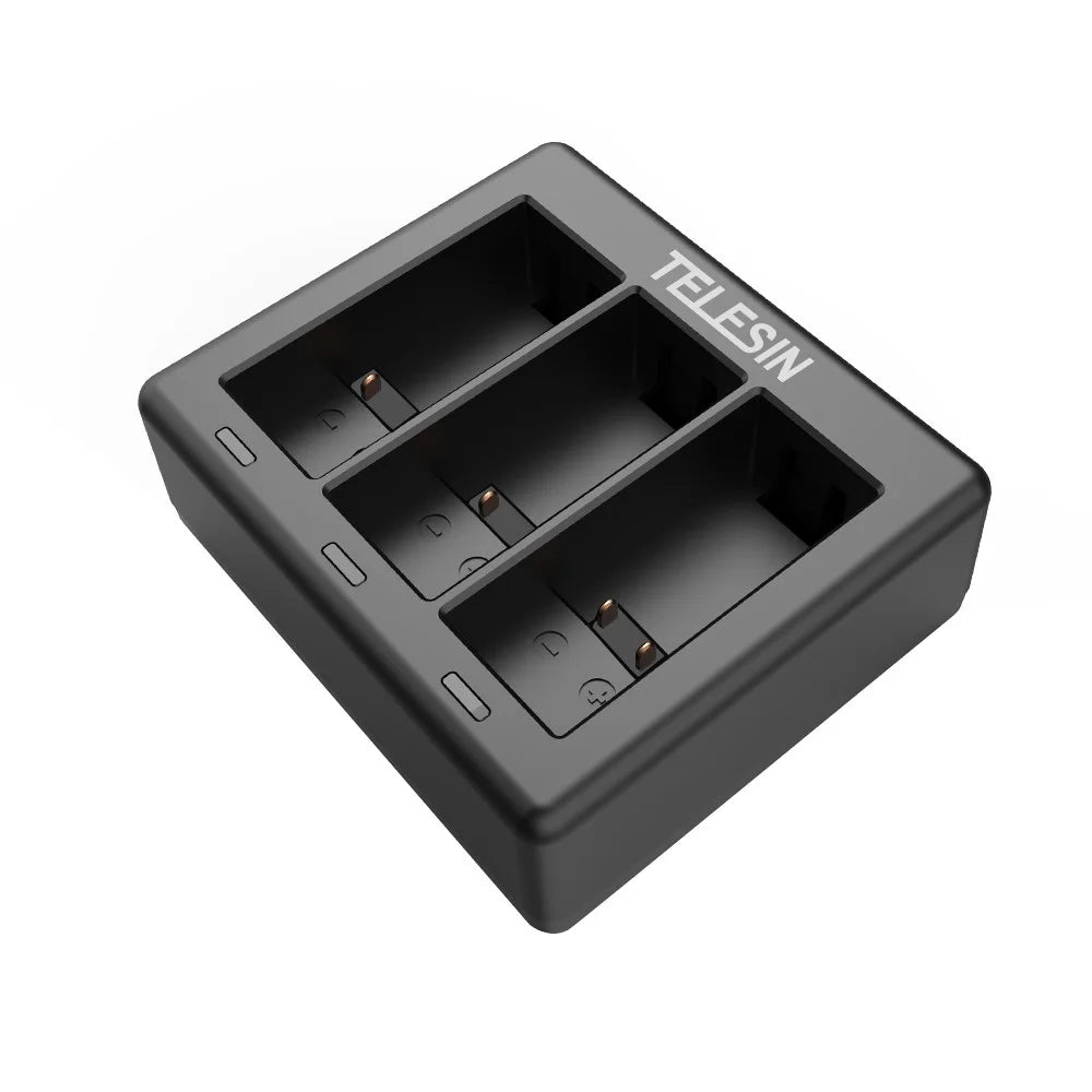 TELESIN AT1103 Triple Channel Battery Charger for GoPro HERO 9 Black Battery Charger - 5