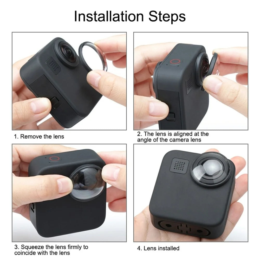 PULUZ PU446 For GoPro MAX 2Pcs Lens Protector Anti Oil Dust Scratch Resistant Acrylic Lens Guard - 6