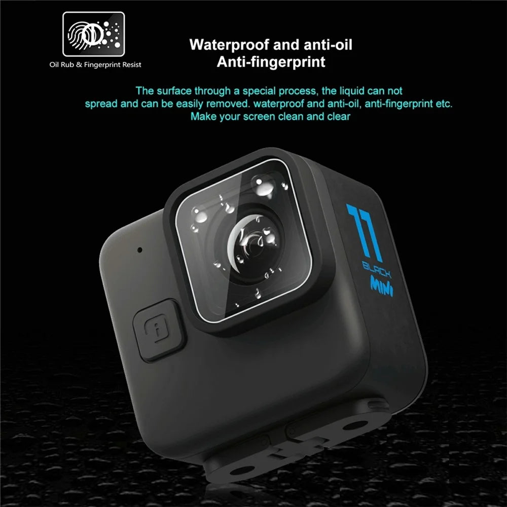 PULUZ PU918T 2Pcs for GoPro Hero 11 Mini Lens Protector Anti Scratch Shatterproof Tempered Glass Film - 4