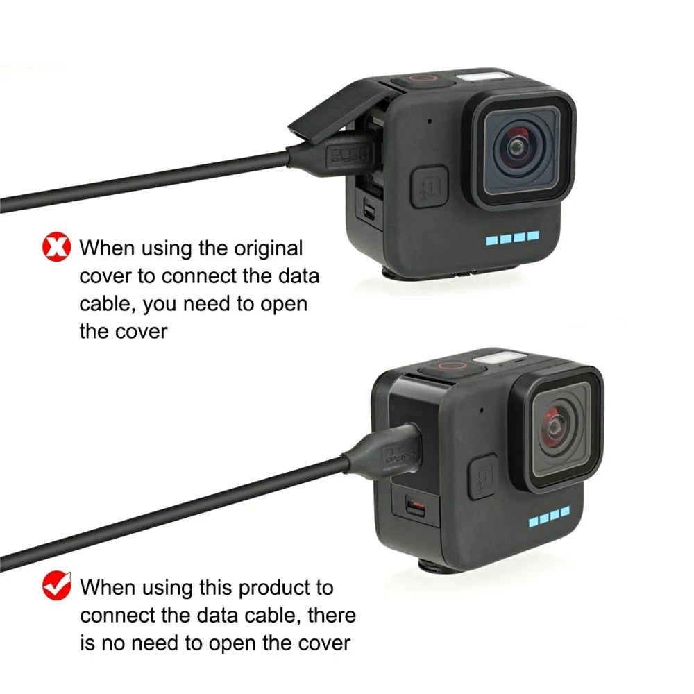 PULUZ PU911B Style B For GoPro HERO11 Black Mini Metal Side Cover Small Action Camera Accessories - 6
