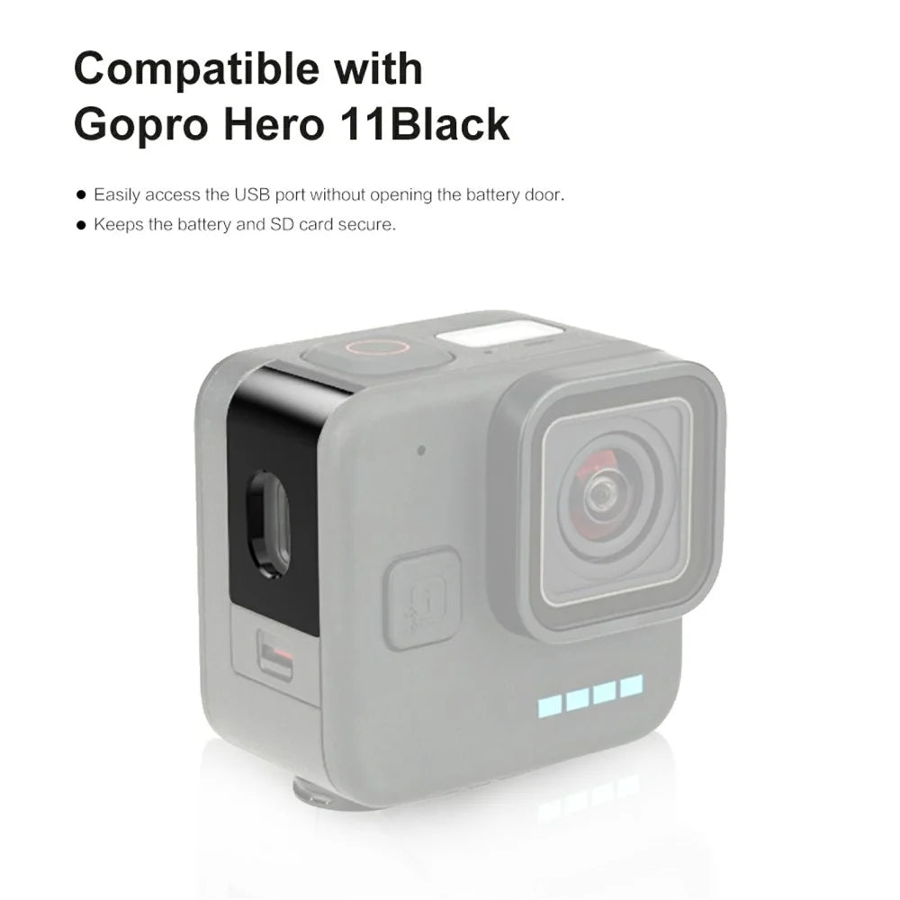 PULUZ PU911B Style B For GoPro HERO11 Black Mini Metal Side Cover Small Action Camera Accessories - 7