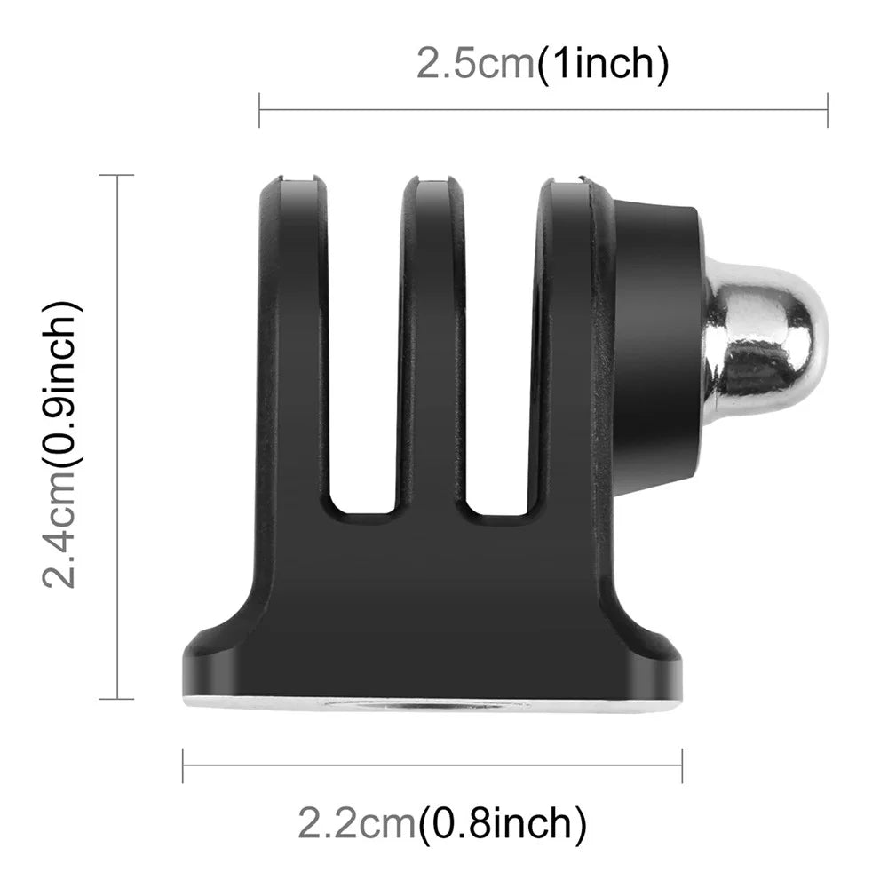 PULUZ PU813 Tripod Mount Adapter Mini Base Plastic Invisible Base Sports Camera Accessories - 6