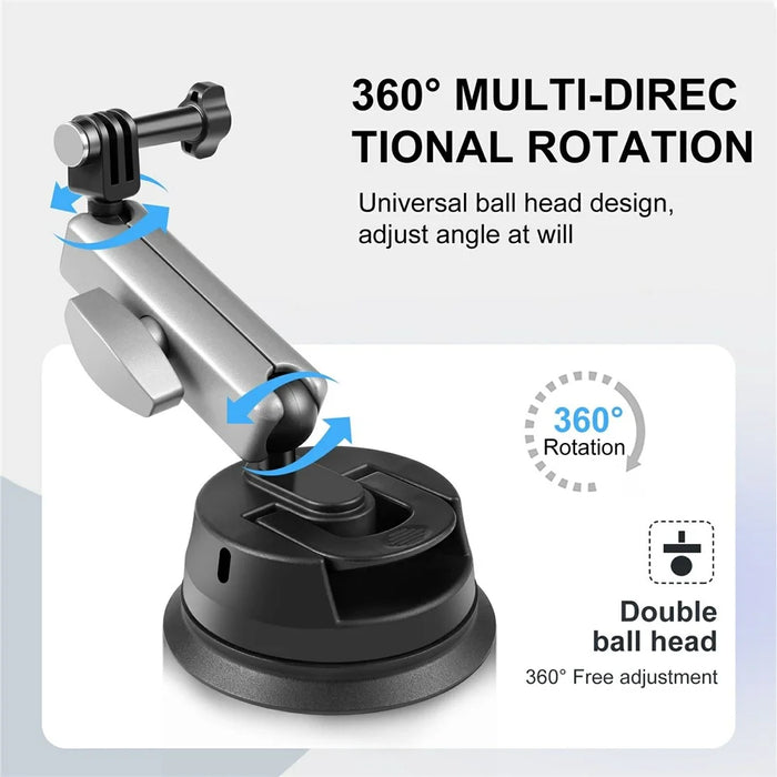 PULUZ PU863 360 Degree Rotation Ball Head Universal Car Suction Cup Mount for Camera Phone - 3