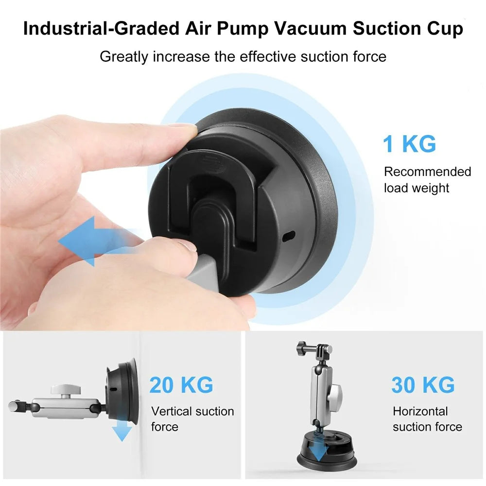 PULUZ PU863 360 Degree Rotation Ball Head Universal Car Suction Cup Mount for Camera Phone - 4