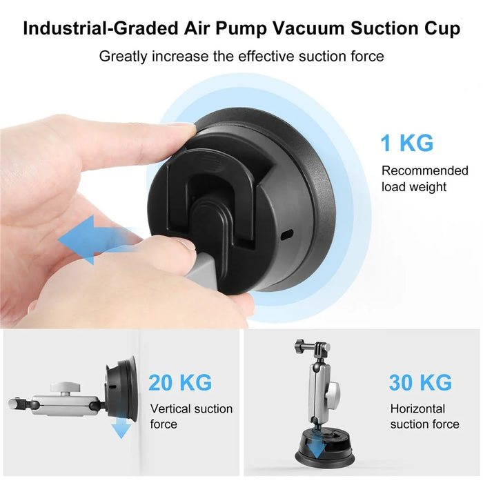 PULUZ PU863 360 Degree Rotation Ball Head Universal Car Suction Cup Mount for Camera Phone - 4
