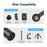 PULUZ PU852B Aluminum Alloy 17mm Ball Head Bracket Base Adapter for Phone Clamp / Camera Mount - 4