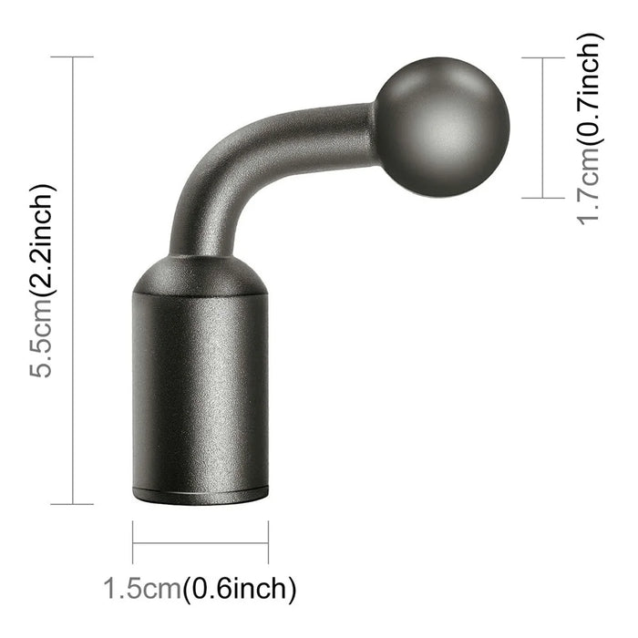 PULUZ PU852B Aluminum Alloy 17mm Ball Head Bracket Base Adapter for Phone Clamp / Camera Mount - 7