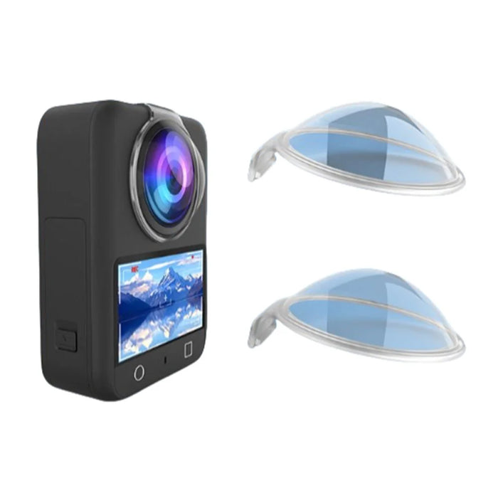 2Pcs For DJI Osmo 360 Lens Protector Panoramic Camera PC Lens Cover Cap - 1