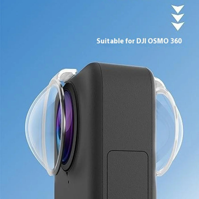 2Pcs For DJI Osmo 360 Lens Protector Panoramic Camera PC Lens Cover Cap - 4