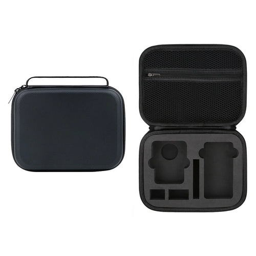For DJI Osmo 360 Panoramic Camera Storage Case PU Leather Handbag Carrying Bag - Black - 1