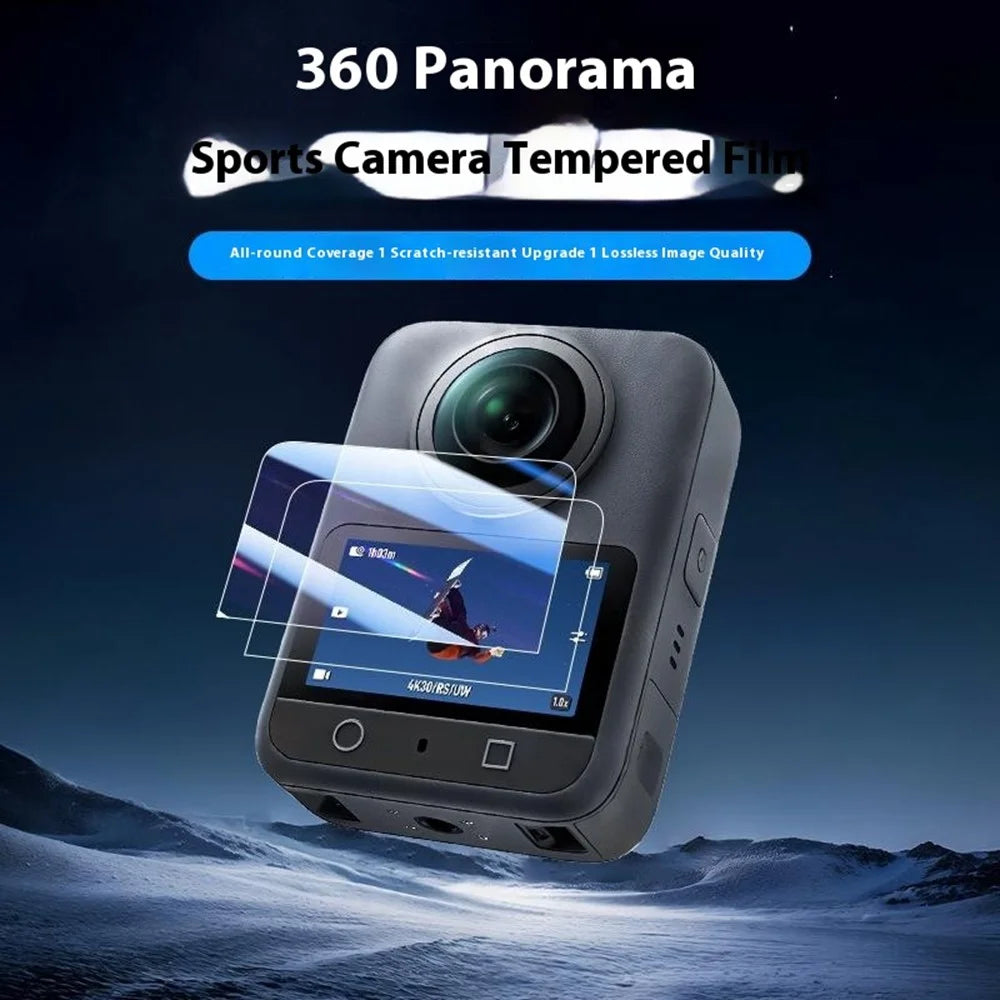 2Pcs For DJI Osmo 360 Camera Tempered Glass Screen Film Anti-Scratch Camera Film - 2