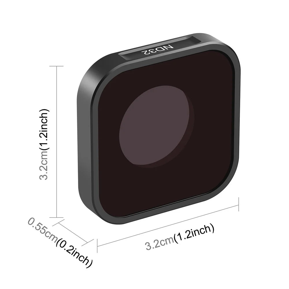 PULUZ PU922 ND32 Filter for GoPro HERO11 Black  /  HERO11 Black Mini  /  HERO10 Black  /  HERO9 Black Optical Glass Camera Lens Filter - 6