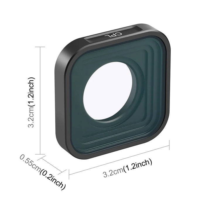 PULUZ PU924 CPL Filter for GoPro HERO11 Black  /  HERO11 Black Mini  /  HERO10 Black  /  HERO9 Black Optical Glass Camera Lens Filter - 7