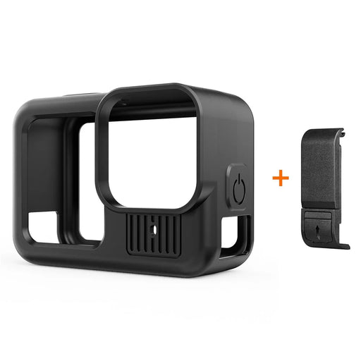 PULUZ PU949B For GoPro HERO13 Black Silicone Protective Case Charging Side Cover Set with Hand Strap and Lens Cap - 2